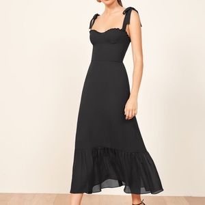Reformation Black Maxi Nikita Dress Size 2